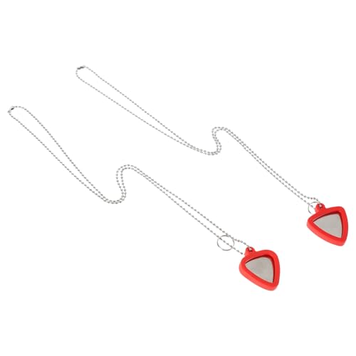 MAGICLULU Gitarrenplektren Aus Edelstahl Plektrenhüllen Mit Silikonbasis Für Gitarrenzubehör Plektrenhalter-halskette von MAGICLULU