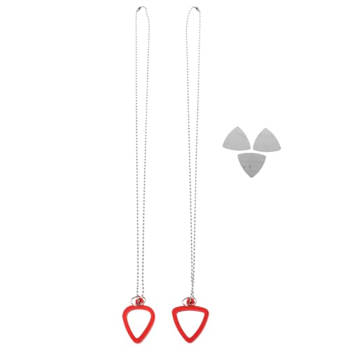 MAGICLULU Halskette Für Bassgitarrenplektren – Silikon-plektrenhüllen Gitarrenplektrenhalter Aus Metall Ersatz Für Gitarristen Modisches Accessoire von MAGICLULU