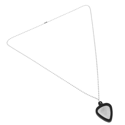 MAGICLULU 1 Satz Gitarren-pick-halskette Hängender Draht Musik Halskette Schmuck Luftklammern Schlüsselanhänger-halskette Band Zubehör Gitarre Überwachen Monitor-halskette Kieselgel Black von MAGICLULU