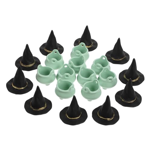 MAGICLULU 1 Satz Halloween-Hexenhut Ornamente kessel halloween-dekoration halloween tischdekoration Halloween Party klein dekorativ Mini-Halloween- Halloween Hexenhut Miniaturen Plastik von MAGICLULU