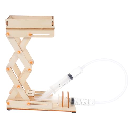 MAGICLULU 1 Satz Hydraulischer Hubtisch Ausbildung zum Lab Jack Machine Kit pädagogisches handgemachtes Labor-Jack-Maschinenspielzeug Labor-Wagenheber- Eva Beige von MAGICLULU