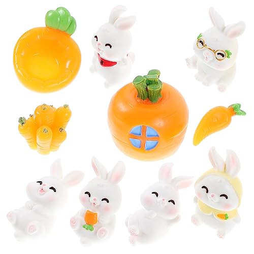 MAGICLULU 1 Satz Karotte Tiere Hasenzubehör Bausatz Heu Fee miniaturfiguren miniaturen Figuren gartendeko Kinderzimmerdekoration Mini-Kaninchen für den Garten kleines Kaninchendekor Harz MAGICLULU 1 Satz Karotte Tiere Hasenzubehör Bausatz Heu Fee miniaturfiguren miniaturen Figuren gartendeko Kinderzimmerdekoration Mini-Kaninchen für den Garten kleines Kaninchendekor Harz von MAGICLULU