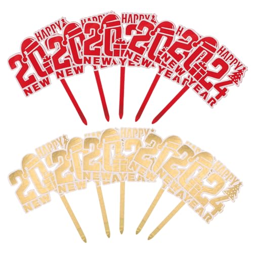 MAGICLULU 1 Satz Kucheneinsatz Cupcake-topper Für Die Brautparty Cupcake-topper Für Den Abschlussball Kuchendekorationsset Cupcake-boxen Essbar Neujahrsvorräte Partydekorationen Acryl 10st MAGICLULU 1 Satz Kucheneinsatz Cupcake-topper Für Die Brautparty Cupcake-topper Für Den Abschlussball Kuchendekorationsset Cupcake-boxen Essbar Neujahrsvorräte Partydekorationen Acryl 10st von MAGICLULU
