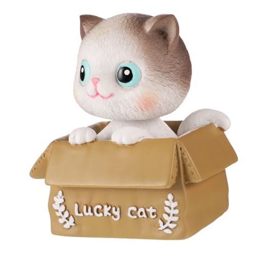MAGICLULU Miniatur-katzenstatue Katze Miniaturfiguren Kunstharz Bastelkatze Für Garten Oder Schreibtisch MAGICLULU Miniatur-katzenstatue Katze Miniaturfiguren Kunstharz Bastelkatze Für Garten Oder Schreibtisch von MAGICLULU