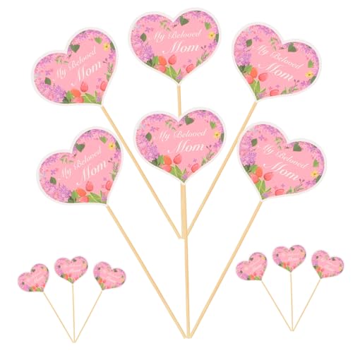 MAGICLULU 1 Satz Muttertags Kucheneinsätze Kuchendekor Tortenaufsätze Ornament Muttertags Kuchenspieße Muttertagsbedarf Cupcake Topper Muttertagsparty Cupcake Picker Zum 48 Stück MAGICLULU 1 Satz Muttertags Kucheneinsätze Kuchendekor Tortenaufsätze Ornament Muttertags Kuchenspieße Muttertagsbedarf Cupcake Topper Muttertagsparty Cupcake Picker Zum 48 Stück von MAGICLULU