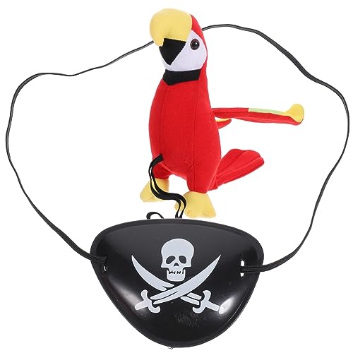 MAGICLULU 1 Satz Papagei und Augenmaske für Halloween Piraten Kostüm Teiliges Cosplay Zubehör für Mottopartys und Verkleidungen MAGICLULU 1 Satz Papagei und Augenmaske für Halloween Piraten Kostüm Teiliges Cosplay Zubehör für Mottopartys und Verkleidungen von MAGICLULU