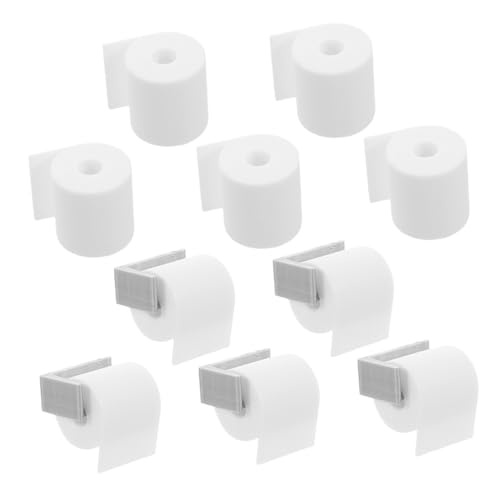 MAGICLULU 1 Satz Papierrollenmodell Puppenhauszubehör Mini-Toilettenpapier Zubehör für Puppenhäuser Miniatur-Badezimmerzubehör Miniatur -Handpapierhalter Mini -Badezimmerzubehör Plastik Weiß MAGICLULU 1 Satz Papierrollenmodell Puppenhauszubehör Mini-Toilettenpapier Zubehör für Puppenhäuser Miniatur-Badezimmerzubehör Miniatur -Handpapierhalter Mini -Badezimmerzubehör Plastik Weiß von MAGICLULU