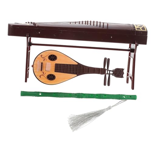 MAGICLULU Puppenzubehör-Set Miniatur-pipa Musikinstrumente Im Chinesischen Stil Für Miniatur-raumdekoration von MAGICLULU