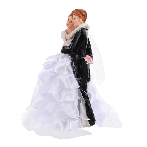 MAGICLULU Entzückende Hochzeitstorte Figur Herr und Dekoration Kuchen Toer Ornament für Desktop Balkon Auto MAGICLULU Entzückende Hochzeitstorte Figur Herr und Dekoration Kuchen Toer Ornament für Desktop Balkon Auto von MAGICLULU