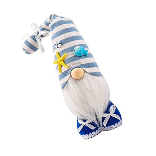MAGICLULU 1 Stück Strandpartypuppen Strandzwerg Weihnachtszwergpuppe Blue Stoff von MAGICLULU