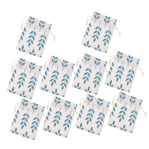 MAGICLULU 10 Stück Sackleinen-Geschenktüte Party Taschen wiederverwendbar wickeln geschenktüten kleine Zugbeutel Geschenkbeutel mit Kordelzug Schmuckbeutel zu verkaufen Geschenktüte klein von MAGICLULU