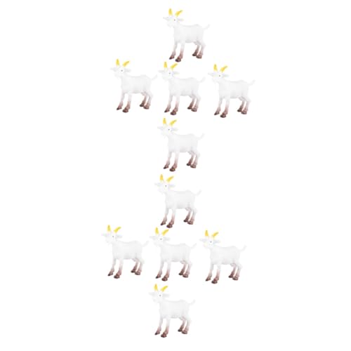 MAGICLULU 10 Stück Teiliges Lebendige PVC Ziegen und Lamm Modelle Realistische Bauernhof Tierfiguren Robuste Miniatur Figuren für DIY Mikrolandschaften und Dekorative Bastelornamente MAGICLULU 10 Stück Teiliges Lebendige PVC Ziegen und Lamm Modelle Realistische Bauernhof Tierfiguren Robuste Miniatur Figuren für DIY Mikrolandschaften und Dekorative Bastelornamente von MAGICLULU