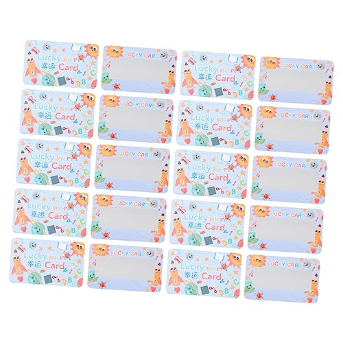 MAGICLULU 100 Stück Belohnungskarten Gewinnspielkarten Bookmark rubbelkarte Party-Spiele Poker Cards Party Games Card Games Festival Wunschkarten abrubbeln Wünsche Karten Papier Sky-Blue von MAGICLULU