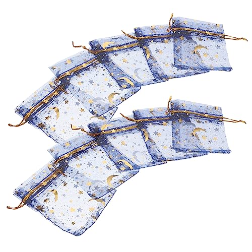 MAGICLULU 100 Stück Netzbeutel Mit Kordelzug Süßigkeitenbeutel Organza Geschenkbeutel Kleine Geschenkbeutel Schmuckbeutel Organza Beutel Mini Beutel Winzige Beutel Netz von MAGICLULU