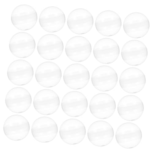 MAGICLULU 100 Stück Transparente Runde Kapseln zum Befüllen Vielseitige Kunststoffkugeln für Kaugummiautomaten Partygeschenke Ostern Süßigkeiten Wiederverwendbar von MAGICLULU