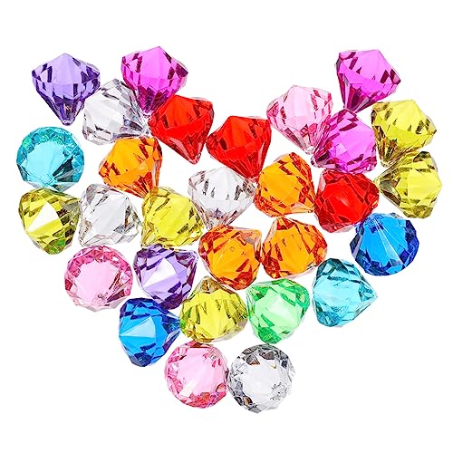 MAGICLULU 100 Stück aus Acryl-Diamant-Edelsteinen Blau glänzend funkeln groß Dekoration Weihnachten weihnachtdeko Schatz-Juwelen-Jagd-Partygeschenke gefälschtes Edelsteinmodell von MAGICLULU