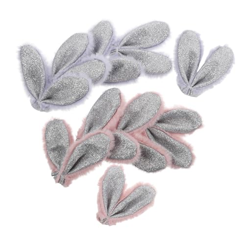 MAGICLULU Plüsch-ohr-charme 10 Stück Hasenohr-ornament Für Die Kleidungsherstellung Dekoration von MAGICLULU