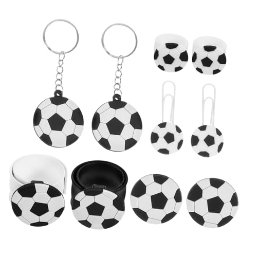 MAGICLULU 10Stücke Teiliges Fußball für Schlüsselanhänger Ringe Lesezeichen Pins Fußball Motto Geburtstagspartys Mit Geburtstagsgerechten Mitgebseln MAGICLULU 10Stücke Teiliges Fußball für Schlüsselanhänger Ringe Lesezeichen Pins Fußball Motto Geburtstagspartys Mit Geburtstagsgerechten Mitgebseln von MAGICLULU