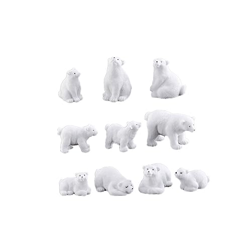 MAGICLULU 11 STK Mikrolandschaftsornament Plüsch Miniatur-tierfiguren Bären Eisbär Kuchendeckel Eisbär Figur Tiere Tragen Ausgestopft Miniaturfiguren Polarfiguren Weiß MAGICLULU 11 STK Mikrolandschaftsornament Plüsch Miniatur-tierfiguren Bären Eisbär Kuchendeckel Eisbär Figur Tiere Tragen Ausgestopft Miniaturfiguren Polarfiguren Weiß von MAGICLULU