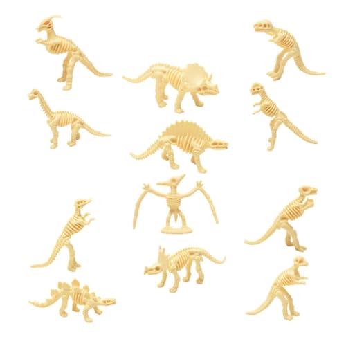 MAGICLULU 12 Stück Dinosaurier-Skelett- Modelle von Dinosaurierfiguren realistische dinosauriermodelle Dinosaurierspielzeug Dinosaurier-Ornamente Dinosaurier-Modelle Plastik Beige MAGICLULU 12 Stück Dinosaurier-Skelett- Modelle von Dinosaurierfiguren realistische dinosauriermodelle Dinosaurierspielzeug Dinosaurier-Ornamente Dinosaurier-Modelle Plastik Beige von MAGICLULU