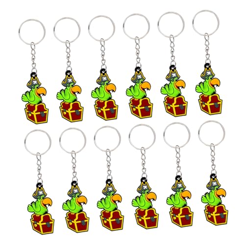 MAGICLULU 12 Stück Piratenkostüm-ornamente, Papagei-charme, Schlüsselanhänger, Zootier-souvenir, Kinderparty-belohnungen, Themen-geburtstagsdekorationen, Halloween, Goody Bag-füller MAGICLULU 12 Stück Piratenkostüm-ornamente, Papagei-charme, Schlüsselanhänger, Zootier-souvenir, Kinderparty-belohnungen, Themen-geburtstagsdekorationen, Halloween, Goody Bag-füller von MAGICLULU