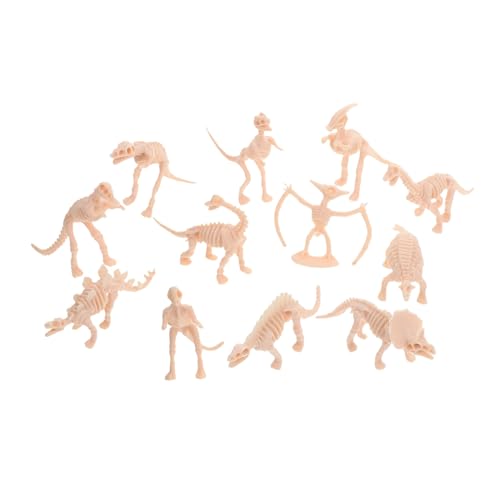 MAGICLULU 12 Stück Teiliges Dinosaurier Knochen aus Kindersicherem Kunststoff Interaktives Ausgrabungs Pädagogisches Dinosaurier Skelett Modell zum Zusammenbauen Party Deko von MAGICLULU