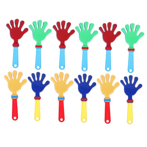 MAGICLULU 12 Stück Teiliges Hand Clappers Noisemakers aus Leichtem Kunststoff Bunte Kinderklatschgeräte für Partys und Spielspaß Einfach zu Halten Sicher für Ab Jahren Zufällige Farbe MAGICLULU 12 Stück Teiliges Hand Clappers Noisemakers aus Leichtem Kunststoff Bunte Kinderklatschgeräte für Partys und Spielspaß Einfach zu Halten Sicher für Ab Jahren Zufällige Farbe von MAGICLULU