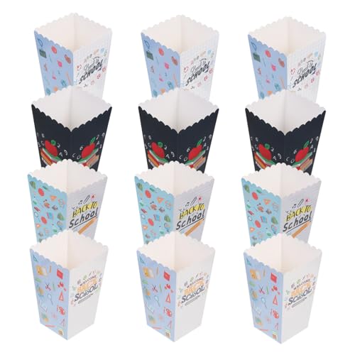 MAGICLULU 12 Stück Teiliges Popcorn Boxen für Schulanfang und Feiern Füllbare Treat Boxen für Snacks Partytüten für Hochzeiten Shower und Geburtstagsgeschenke MAGICLULU 12 Stück Teiliges Popcorn Boxen für Schulanfang und Feiern Füllbare Treat Boxen für Snacks Partytüten für Hochzeiten Shower und Geburtstagsgeschenke von MAGICLULU