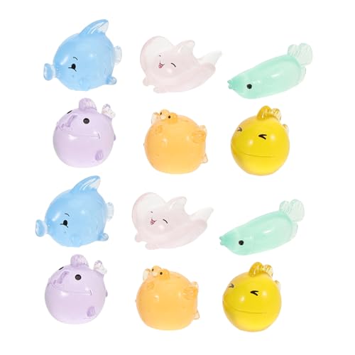 MAGICLULU 12Stücke Mini Tier Figuren aus Harz Glow in The Dark Aquarium Zubehör für Bezaubernde Aquarien Dekoration Kleine Meerestierfiguren für DIY Projekte und Tanks MAGICLULU 12Stücke Mini Tier Figuren aus Harz Glow in The Dark Aquarium Zubehör für Bezaubernde Aquarien Dekoration Kleine Meerestierfiguren für DIY Projekte und Tanks von MAGICLULU