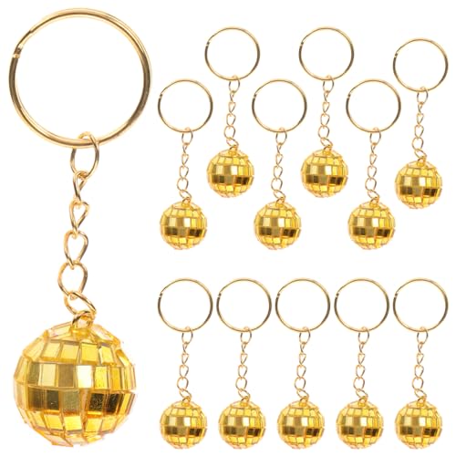 MAGICLULU 12st Disco-schlüsselanhänger Discolichter Für Partys Discokugel-gefälligkeiten Kleine Discokugel Mini-disco-kugeln Dekoration Disco-anhänger Disco-kugel-ornamente Golden Schaum MAGICLULU 12st Disco-schlüsselanhänger Discolichter Für Partys Discokugel-gefälligkeiten Kleine Discokugel Mini-disco-kugeln Dekoration Disco-anhänger Disco-kugel-ornamente Golden Schaum von MAGICLULU