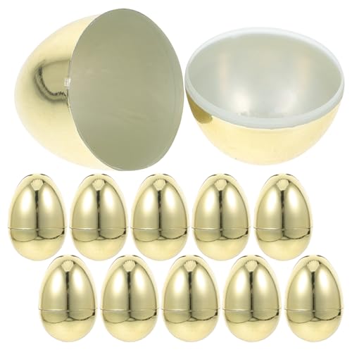MAGICLULU Behälter Für Osterleckereien 12er-Pack Jumbo-Eier Aus Plastik Befüllbare Ostereier Für Partydekorationen von MAGICLULU