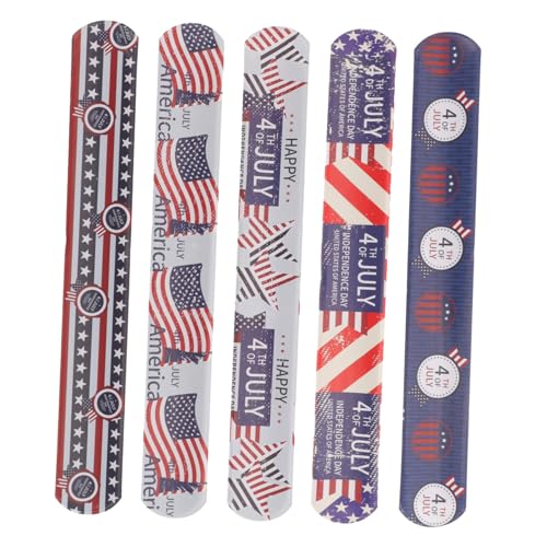 MAGICLULU 15Stücke Slap Armbänder Mit Amerikanischem Design Patriotische Armbänder Für Unabhängigkeitstag Feiern Für Partys Und Outdoor Aktivitäten von MAGICLULU