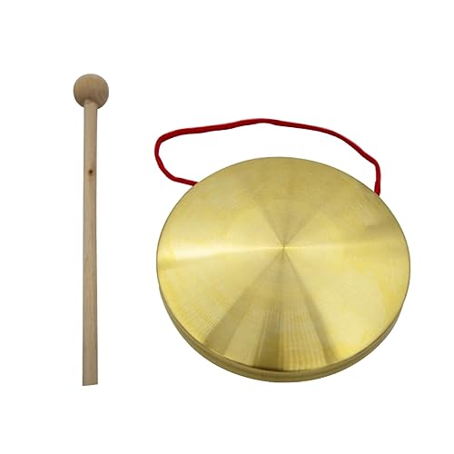 MAGICLULU 1Satz Kleiner Handkupfer Gong mit Mallet Robustes Percussion Instrument für Musikpädagogik und Aufführungen mit Praktischem Lanyard MAGICLULU 1Satz Kleiner Handkupfer Gong mit Mallet Robustes Percussion Instrument für Musikpädagogik und Aufführungen mit Praktischem Lanyard von MAGICLULU