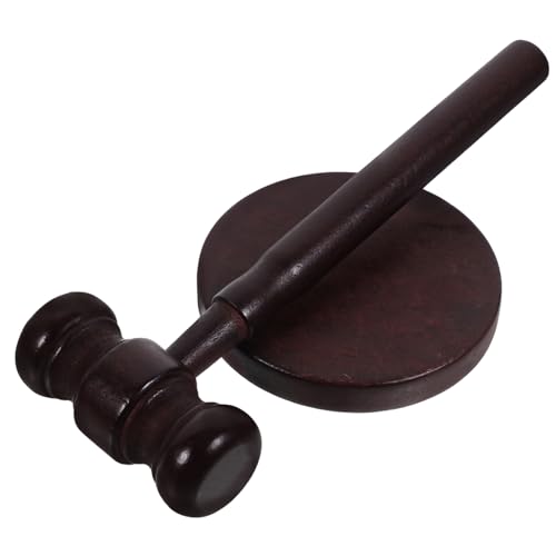 MAGICLULU 1Satz Richterhammer Für Holzspielzeug Für Juristen Und Kleine Richter Richterhammer Aus Holz Farbe Mit Stabilem Sockel von MAGICLULU