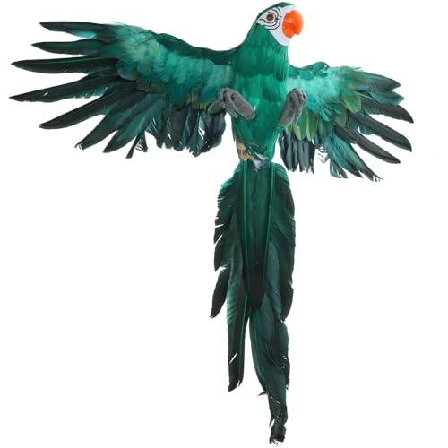 MAGICLULU Papagei-gartenstatue Papagei-heimdekoration Simuliertes Papagei-Ornament Praktisches Papagei-Ornament Für Hof Und Garten von MAGICLULU