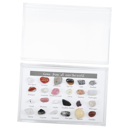 MAGICLULU 2 Boxen Erz Proben Steine Schreibtisch Felsen Natürlich Kleiner Unregelmäßiger Stein Kollektiver Unregelmäßiger Stein Dekorativer Stein Desktop-stein Schmücken Kunststoff-box Bunt MAGICLULU 2 Boxen Erz Proben Steine Schreibtisch Felsen Natürlich Kleiner Unregelmäßiger Stein Kollektiver Unregelmäßiger Stein Dekorativer Stein Desktop-stein Schmücken Kunststoff-box Bunt von MAGICLULU