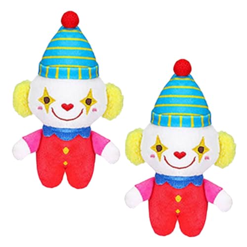 MAGICLULU 2 Pcs Circus Keychain Clown Clown Puppe Clown Keychain Circus Plüsch von MAGICLULU