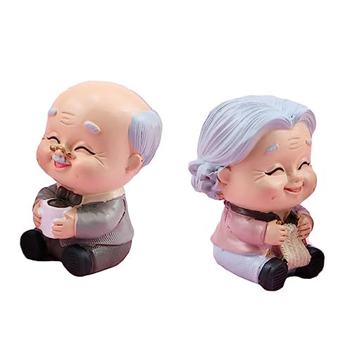 MAGICLULU 2 Sätze Alter Mann Oma Ornamente Verlobungsfeier Dekorationen Jahrestag Figuren Für Kuchenbrett Braut Und Bräutigam Figur Ornament Essbare Glitzer Paar Kuchen Ornament 2 Stück * 2 MAGICLULU 2 Sätze Alter Mann Oma Ornamente Verlobungsfeier Dekorationen Jahrestag Figuren Für Kuchenbrett Braut Und Bräutigam Figur Ornament Essbare Glitzer Paar Kuchen Ornament 2 Stück * 2 von MAGICLULU