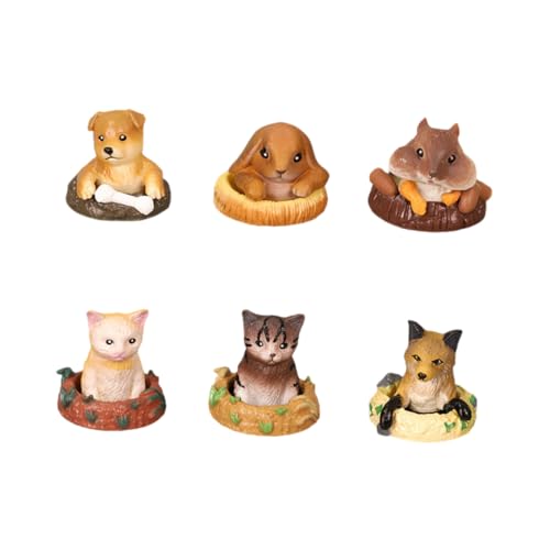 MAGICLULU 2 Sätze Hundefigur Desktop-Dekoration Simulation Haustiermodell Mini -hundeverzierung Haustiermodell Schmücken Tiermodell- Hundendekoration PVC MAGICLULU 2 Sätze Hundefigur Desktop-Dekoration Simulation Haustiermodell Mini -hundeverzierung Haustiermodell Schmücken Tiermodell- Hundendekoration PVC von MAGICLULU