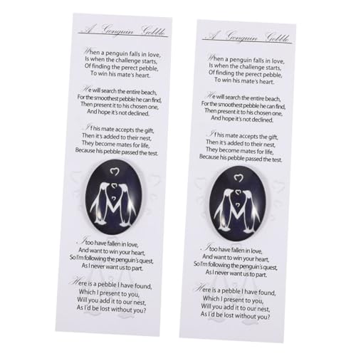 MAGICLULU 2 Sätze Positives Pinguin- geburtstagsgeschenk valentinstagsgeschenk für Geliebte Taschenumarmungen für Freunde Taschenumarmung, kleine Taschenumarmung Glas Black von MAGICLULU