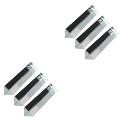 MAGICLULU 2 Sätze Prisma Fensterlicht Optisch Physik Kaleidoskop Optical The Experiment Fehrnglas Glaser Schnapsgläser Dreieckige Prismen Aus Glas Prismen Für Kinderwissenschaft 3 Stück * 2 von MAGICLULU