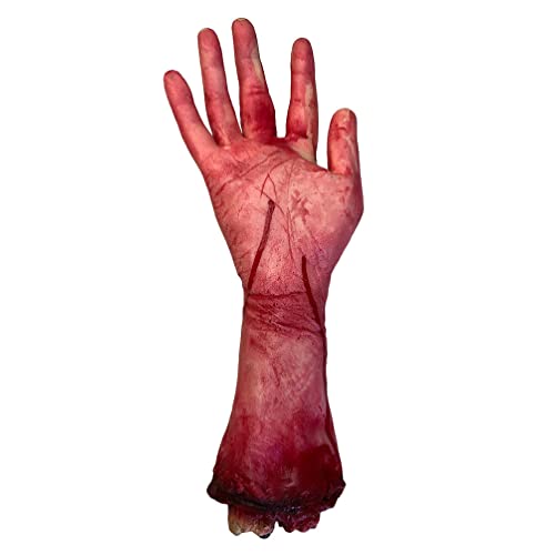 MAGICLULU 2 Stück Halloween Fake Hand Prop Fake Gruselige Abgetrennte Hand Gruselige Fake Blutige Hand Für Spukhaus Halloween Party von MAGICLULU