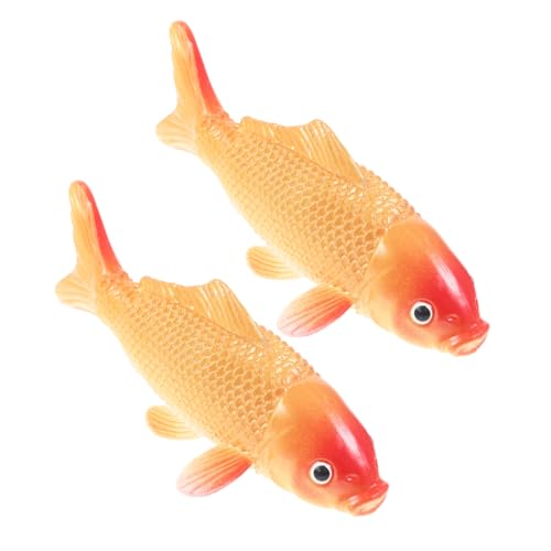 MAGICLULU 2 Stück KOI -Modell kompaktes Fischdekor Kleiner falscher Fisch Künstliches Fischmodell Fisch-Statue Fisch-Requisite gefälschter Koi-Fisch Aquarienfische Aquarienschmuck PVC Golden MAGICLULU 2 Stück KOI -Modell kompaktes Fischdekor Kleiner falscher Fisch Künstliches Fischmodell Fisch-Statue Fisch-Requisite gefälschter Koi-Fisch Aquarienfische Aquarienschmuck PVC Golden von MAGICLULU