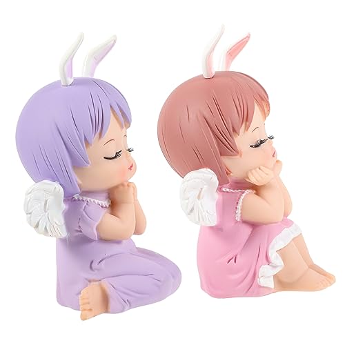 MAGICLULU 2 Stück Kuchendekoration betende Engelsfigur Fee Miniatur Engel Kuchen Figur Puppe geburtstagsdeko kindergeburtstags dekoration Kuchen liefert Geburtstagstorte liefern Vinyl MAGICLULU 2 Stück Kuchendekoration betende Engelsfigur Fee Miniatur Engel Kuchen Figur Puppe geburtstagsdeko kindergeburtstags dekoration Kuchen liefert Geburtstagstorte liefern Vinyl von MAGICLULU