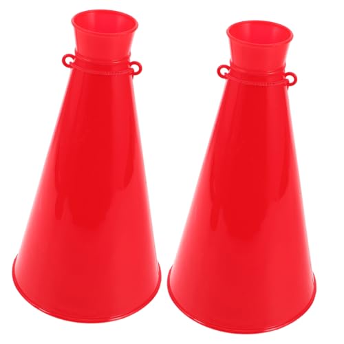 MAGICLULU 2 Stück Lautstarke Tragbare Tröten Sport Megaphone für Sportveranstaltungen und Partys Robustes Leichtes Anfeuerungs Horn für Fußballfans und Gruppenjubel von MAGICLULU