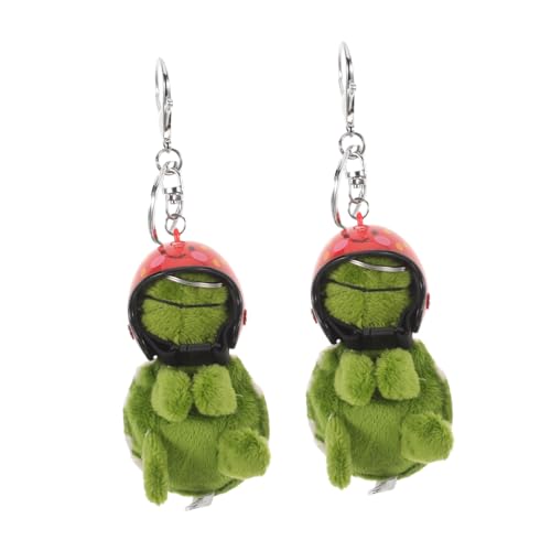 MAGICLULU 2 Stück Plüsch Schildkröten Schlüsselanhänger mit Helm Weiches Stofftier Anhänger Niedliches Tiermotiv für Rucksack Tasche und Schlüsselbund Leicht und Tragbar Perfektes MAGICLULU 2 Stück Plüsch Schildkröten Schlüsselanhänger mit Helm Weiches Stofftier Anhänger Niedliches Tiermotiv für Rucksack Tasche und Schlüsselbund Leicht und Tragbar Perfektes von MAGICLULU
