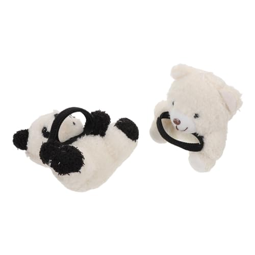 MAGICLULU 2 Stück Teiliges Panda Auto Innenraum Weiche Plüschpuppe für Schalthebel und Langlebig Stressreduzierend Niedliche Fahrzeugornamente für Entspannte Fahrten von MAGICLULU