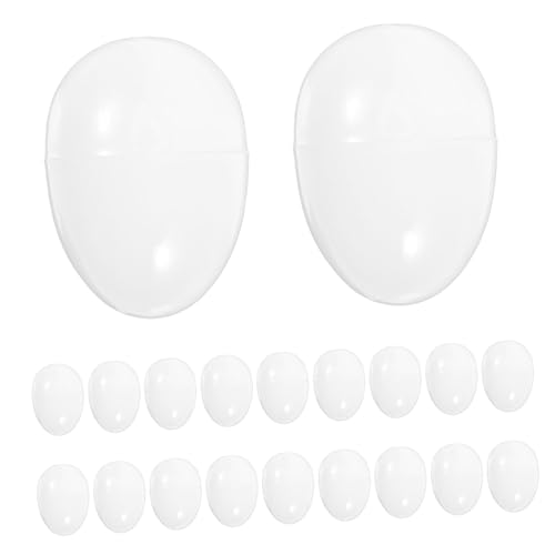 MAGICLULU 20-teiliges Weißes Ostereier-set Zum Öffnen Osterdekorationsset Für Jungen Und Mädchen Osterdekoration Für Draußen Kunstmalerei-set von MAGICLULU