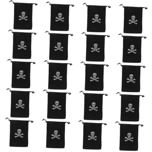 MAGICLULU 20 Stück Kordelzugtaschen für Halloween Piratenthema Robuste Beutel für und Süßigkeiten für Piratenpartys und Feiern aus Langlebigem Gefertigt MAGICLULU 20 Stück Kordelzugtaschen für Halloween Piratenthema Robuste Beutel für und Süßigkeiten für Piratenpartys und Feiern aus Langlebigem Gefertigt von MAGICLULU