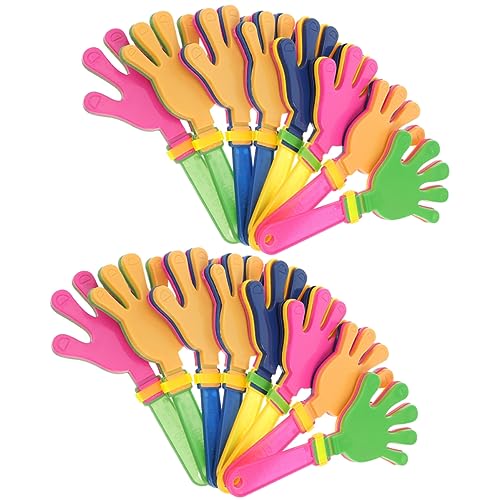 MAGICLULU 20 Stück Palmspielzeug Klöppel für Festival-Party-Handklöppel Handklöppel aus Kunststoff Klöppel für Sportveranstaltungen Requisiten Plastik Zufällige Farbe von MAGICLULU